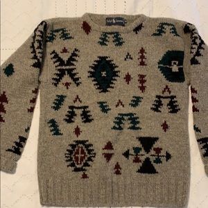 Polo Ralph Lauren vintage wool hand knit sweater